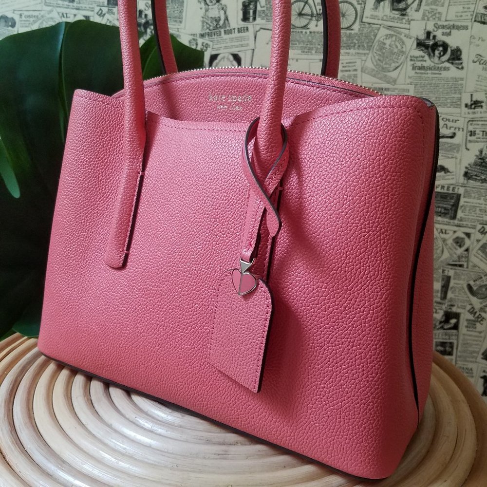 Kate spade Margaux medium satchel peachy crossbody - Picture 1 of 9